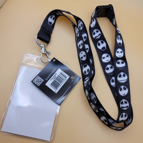 Nightmare Before Christmas Lanyard ID Holder Jack Skellington Disney jj3607 - Picture 5 of 7